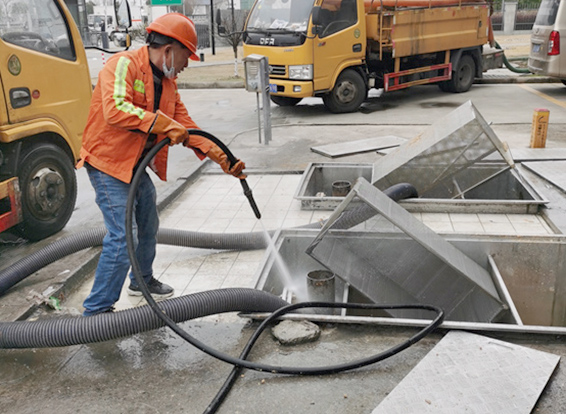 毛阳镇隔油池清理